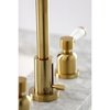 Kingston Brass FSC8933DPL Paris Widespread Bathroom Faucet W/Brass Pop-Up, Brass FSC8933DPL